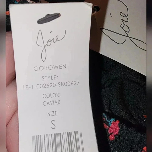 NWT! Joie Silk Gorowen Floral Print A-line Skirt Asymmetric Ruffle Hem S - Picture 4 of 12